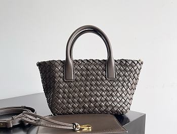 Colestore  Bottega Veneta Mini Cabat Dark Brown 20x15x12cm