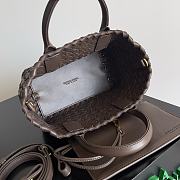 Colestore  Bottega Veneta Mini Cabat Dark Brown 20x15x12cm - 3