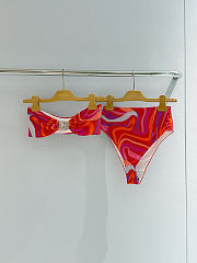 Colestore Pucci Marmo Embellished Bikini Top in Multicoloured  - 6