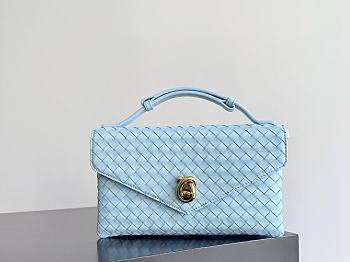 Colestore  Bottega Veneta Women's Knot Lock in Blue 25×16×5.5cm