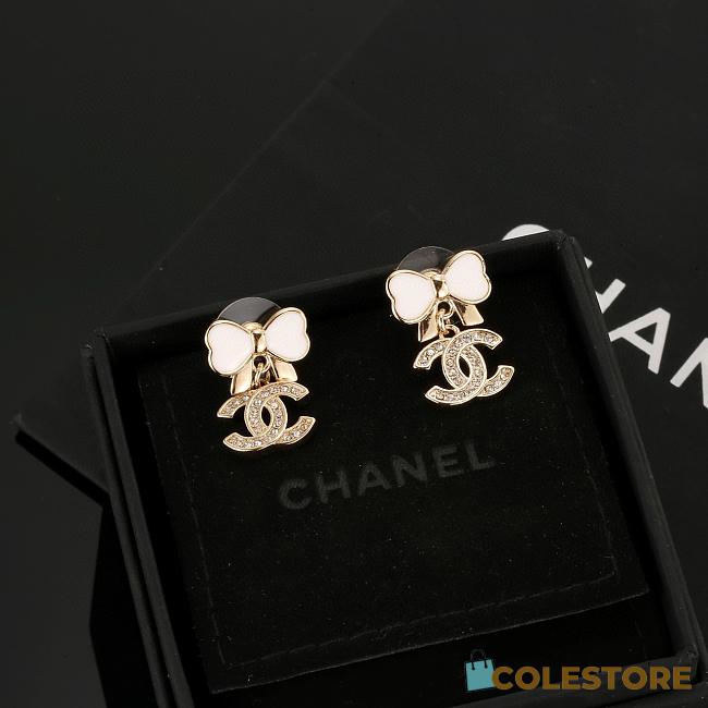 Colestore Chanel crystal drop earrings  - 1