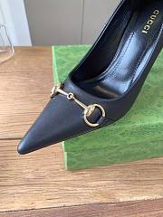 Colestore Gucci Women's Donna Pump Black smooth leather - 4