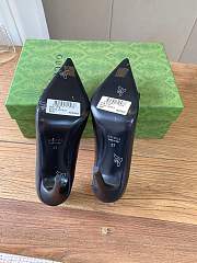 Colestore Gucci Women's Donna Pump Black smooth leather - 3