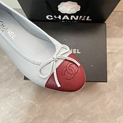 Colestore Chanel Ballet flats   Lambskin  Blue & Burgundy - 6