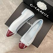 Colestore Chanel Ballet flats   Lambskin  Blue & Burgundy - 4