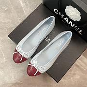Colestore Chanel Ballet flats   Lambskin  Blue & Burgundy - 3