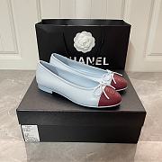Colestore Chanel Ballet flats   Lambskin  Blue & Burgundy - 2