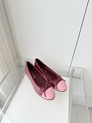 Colestore Chanel Ballet flats   Lambskin  Burgundy & Pink - 1