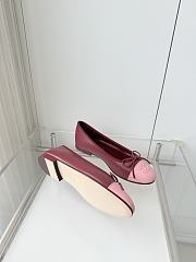 Colestore Chanel Ballet flats   Lambskin  Burgundy & Pink - 5
