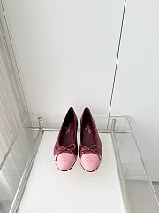 Colestore Chanel Ballet flats   Lambskin  Burgundy & Pink - 4