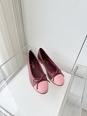 Colestore Chanel Ballet flats   Lambskin  Burgundy & Pink - 3