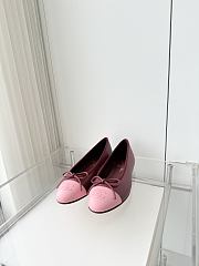 Colestore Chanel Ballet flats   Lambskin  Burgundy & Pink - 2