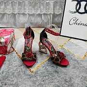Colestore Dolce & Gabbana Leopard Print Rose Baroque DG Sandals  - 1