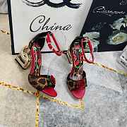 Colestore Dolce & Gabbana Leopard Print Rose Baroque DG Sandals  - 4