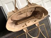 Colestore Chanel Large Shopping Bag   Braided Straw, Suede Calfskin & Gold-Tone Metal  Beige 38cm - 3