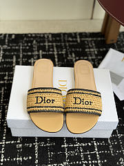 Colestore Dior Dioriviera Dior Woven Slide Trench Crocheted Raffia-Effect Technical Fabric - 1