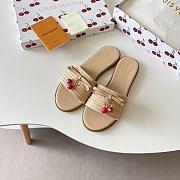 Colestore Louis Vuitton LV x TM Chinelo Lily Beige Raffia - 6