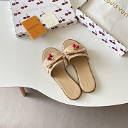 Colestore Louis Vuitton LV x TM Chinelo Lily Beige Raffia - 4