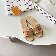 Colestore Louis Vuitton LV x TM Chinelo Lily Beige Raffia - 2