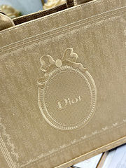 Colestore  Dior Large Dior Book Tote with Strap Beige Dior Oblique Washed Embroidery and Dior Médaillon (42×35×18.5cm) - 2