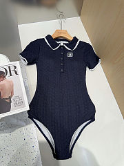 Colestore Chanel Knit Bodysuit Navy - 1
