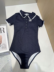 Colestore Chanel Knit Bodysuit Navy - 5