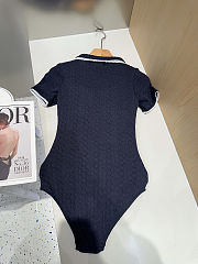 Colestore Chanel Knit Bodysuit Navy - 4