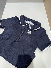 Colestore Chanel Knit Bodysuit Navy - 3