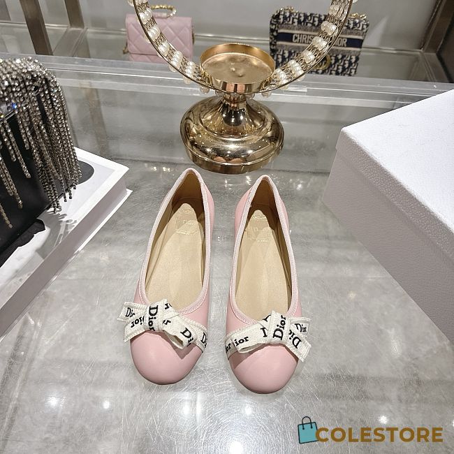 Colestore Dior J'Adior Ballet Flat Soupir Pink Lambskin - 1