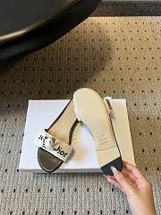 Colestore Dior J'Adior Slide Black Embroidered Cotton - 4