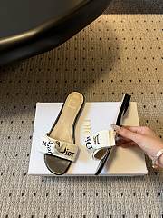 Colestore Dior J'Adior Slide Black Embroidered Cotton - 3