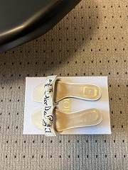 Colestore Dior J'Adior Heeled Slide Ivory Embroidered Cotton  3.5 cm - 3