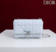 Colestore Dior My Tender Dior Top Handle Mini Bag Ice Blue Macrocannage Lambskin 21 x 11.5 x 7 cm - 1