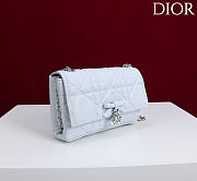 Colestore Dior My Tender Dior Top Handle Mini Bag Ice Blue Macrocannage Lambskin 21 x 11.5 x 7 cm - 3