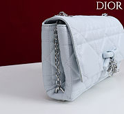 Colestore Dior My Tender Dior Top Handle Mini Bag Ice Blue Macrocannage Lambskin 21 x 11.5 x 7 cm - 4