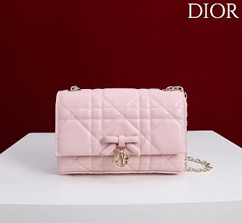 	 Colestore Dior My Tender Dior Top Handle Mini Bag Rose Tendre Macrocannage Lambskin 21 x 11.5 x 7 cm