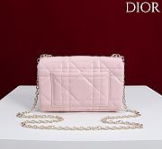 	 Colestore Dior My Tender Dior Top Handle Mini Bag Rose Tendre Macrocannage Lambskin 21 x 11.5 x 7 cm - 4