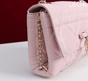 	 Colestore Dior My Tender Dior Top Handle Mini Bag Rose Tendre Macrocannage Lambskin 21 x 11.5 x 7 cm - 3