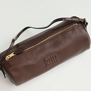 Colestore Miu Miu Nappa leather pouch Briarwood 22x9x9cm - 5