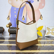 Colestore Louis Vuitton Low Key Hobo PM in natural canvas and cognac cowhide 24 x 28 x 16 cm - 4