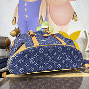 Colestore  Louis Vuitton Christopher MM Monogram Heritage Blue Monogram Flowers Denim 38 x 44 x 12.5 cm - 3