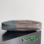 Colestore Bottega Veneta Intrecciato Leather Briefcase in a Brown and Grey Woven 40x31x6cm - 6