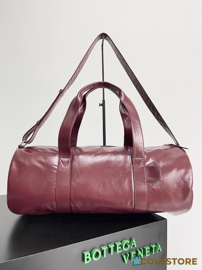 Colestore Bottega Veneta Leather Duffle bag in Burgundy  52x23x23cm - 1