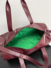 Colestore Bottega Veneta Leather Duffle bag in Burgundy  52x23x23cm - 5