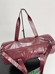Colestore Bottega Veneta Leather Duffle bag in Burgundy  52x23x23cm - 4