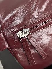 Colestore Bottega Veneta Leather Duffle bag in Burgundy  52x23x23cm - 3