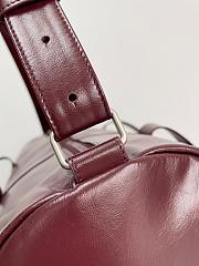 Colestore Bottega Veneta Leather Duffle bag in Burgundy  52x23x23cm - 2