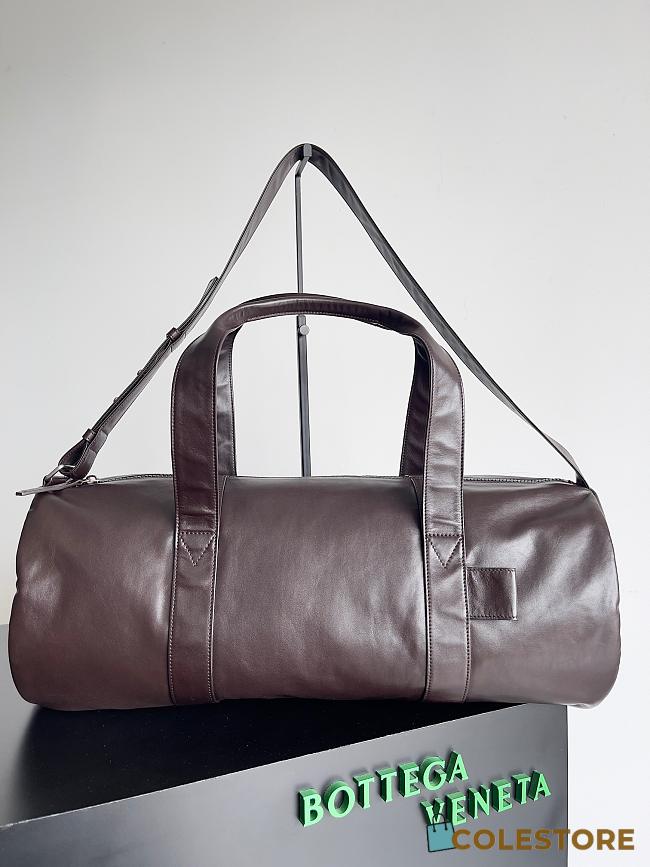 Colestore Bottega Veneta Leather Duffle bag in Chocolate  52x23x23cm - 1