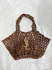 Colestore YSL ICARE medium in wood beads LIGHT WOOD AND BRICK 31–46 x 28 x 16 cm - 1