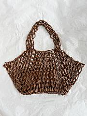 Colestore YSL ICARE medium in wood beads LIGHT WOOD AND BRICK 31–46 x 28 x 16 cm - 6